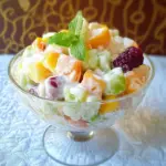 Fruit Salad with Lemon Coconut Cream