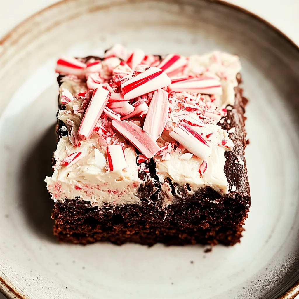 Fudgy Chocolate Peppermint Snacking Cake