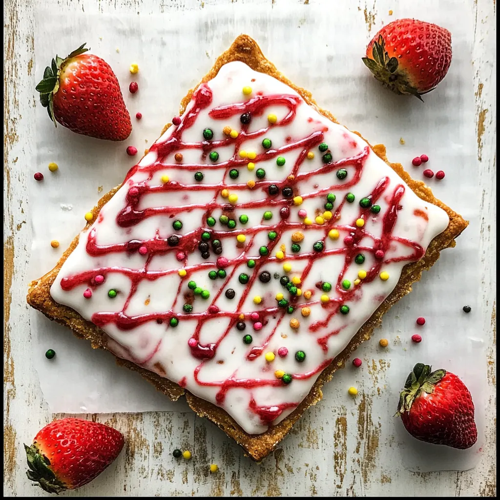 Giant Frosted Strawberry Pop-Tart