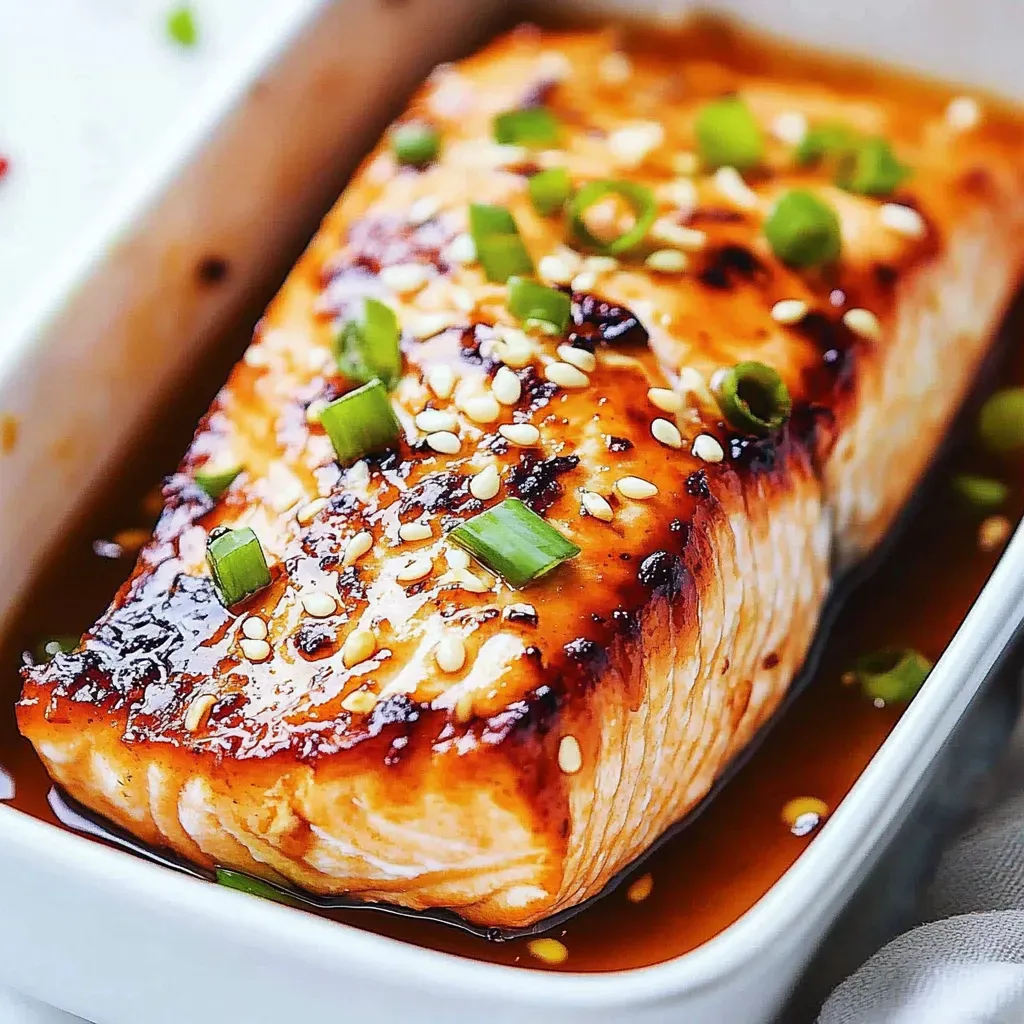 Ginger Garlic Baked Salmon