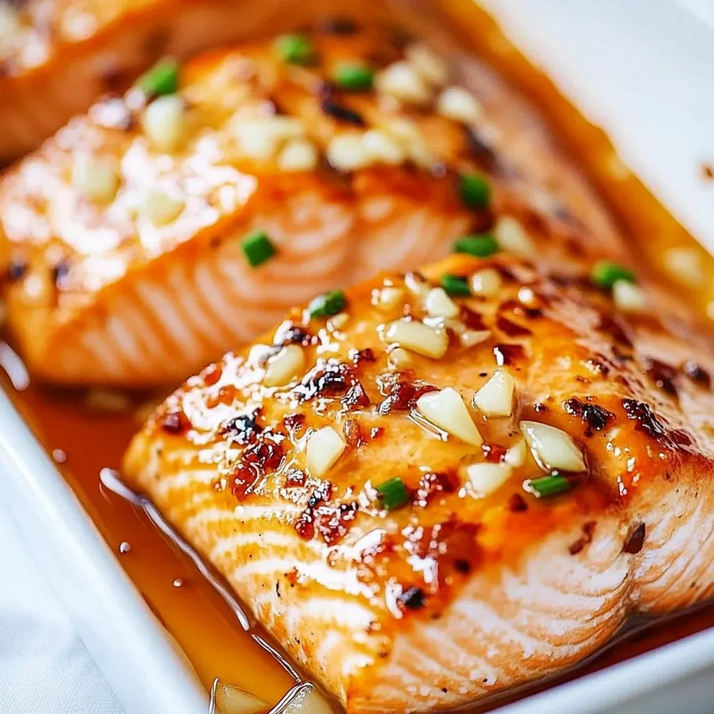 Ginger Garlic Baked Salmon