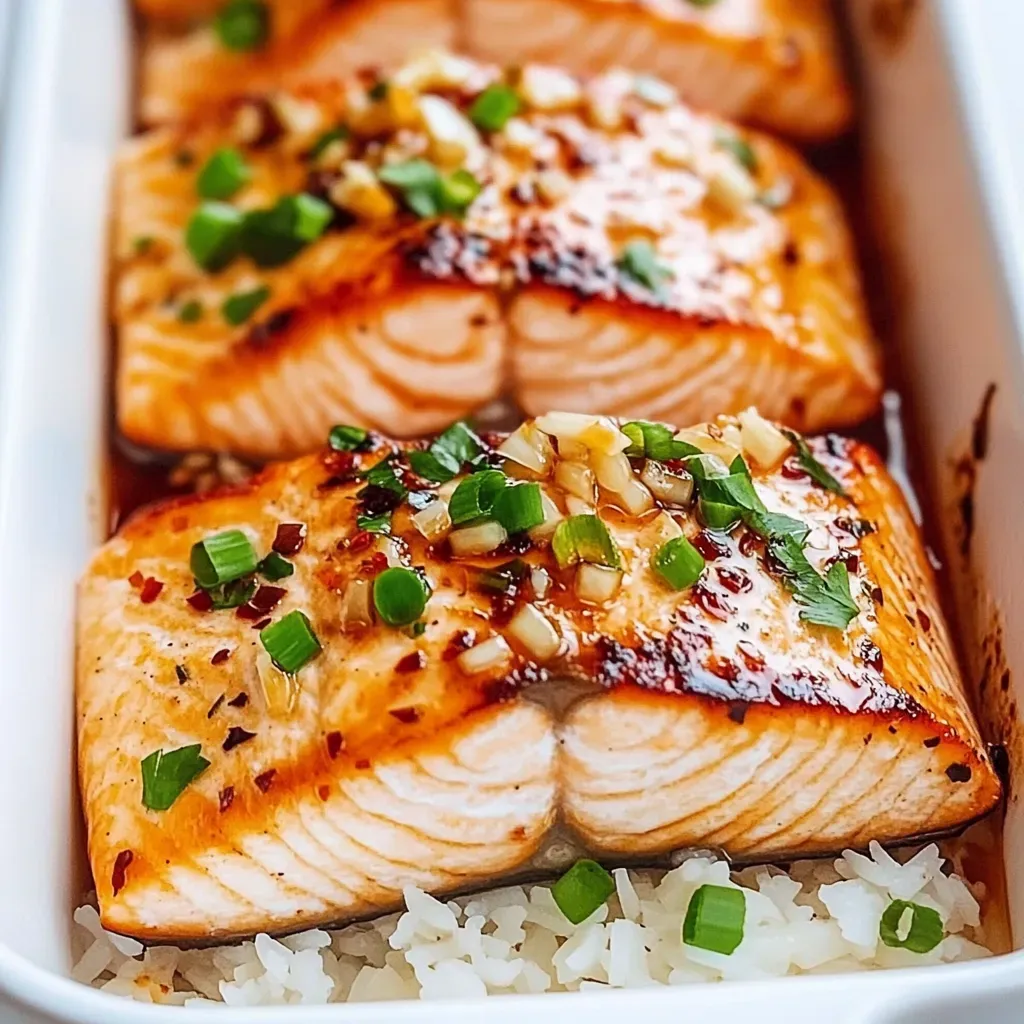 Ginger Garlic Baked Salmon