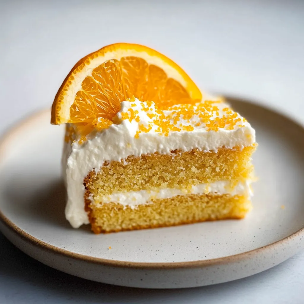 Gluten Free Orange Creamsicle Cake
