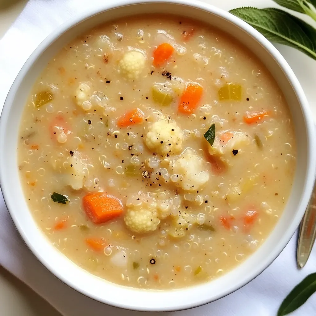 Gluten Free Quinoa and Cauliflower Chowder