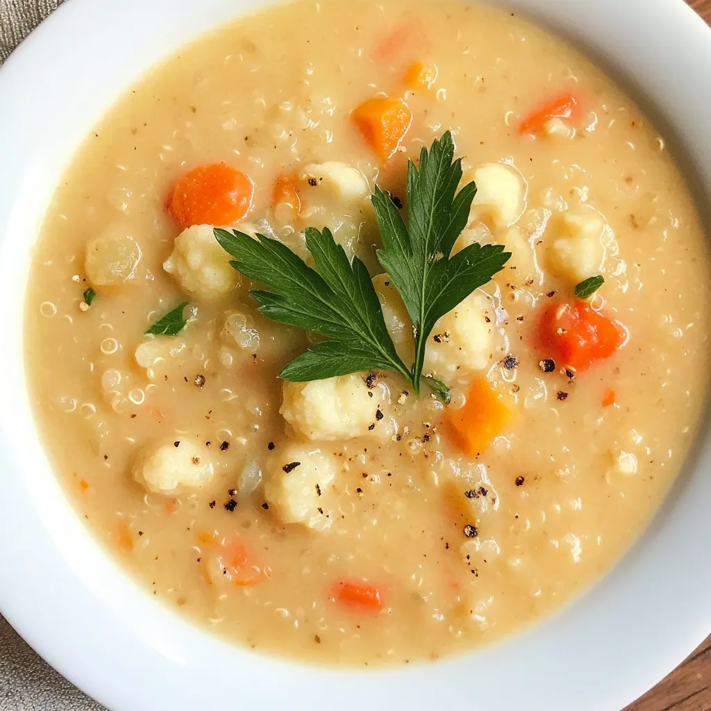 Gluten Free Quinoa and Cauliflower Chowder