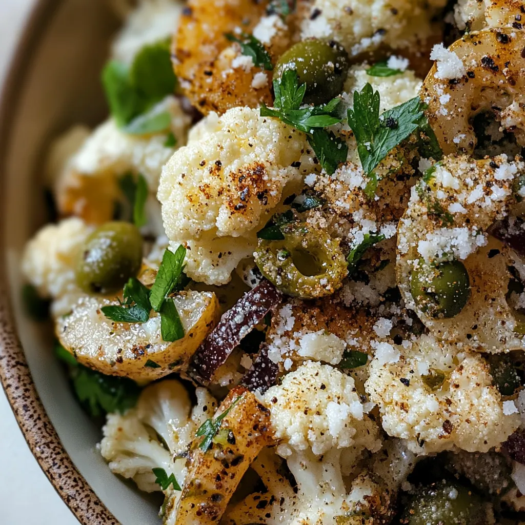 Green Olive Cauliflower Salad