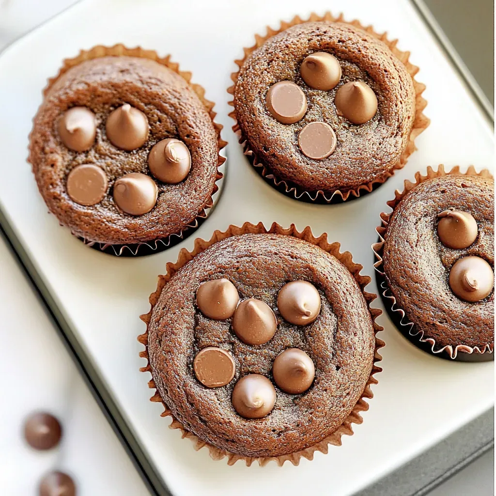 Healthy Chocolate Pumpkin Muffins