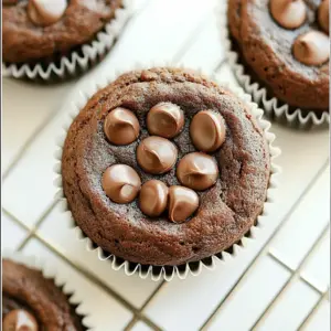 Healthy Chocolate Pumpkin Muffins