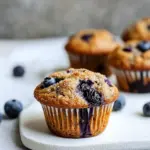 Healthy Whole Wheat Blueberry Muffins