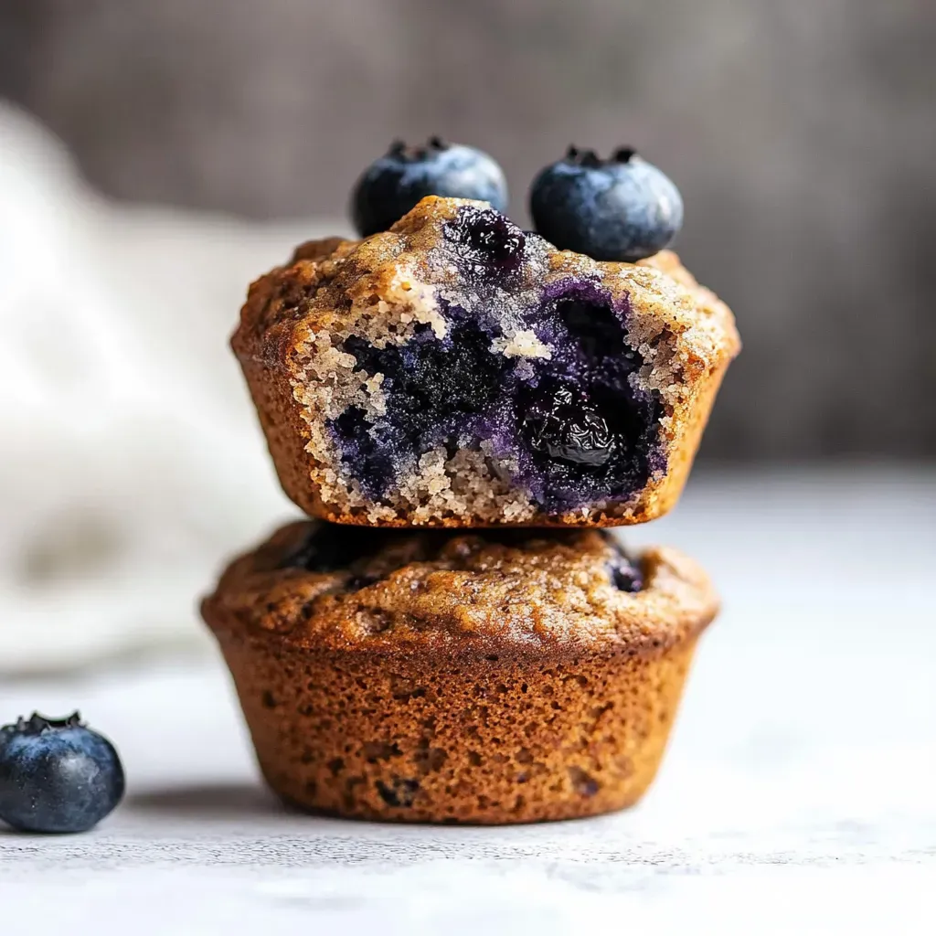 Healthy Whole Wheat Blueberry Muffins