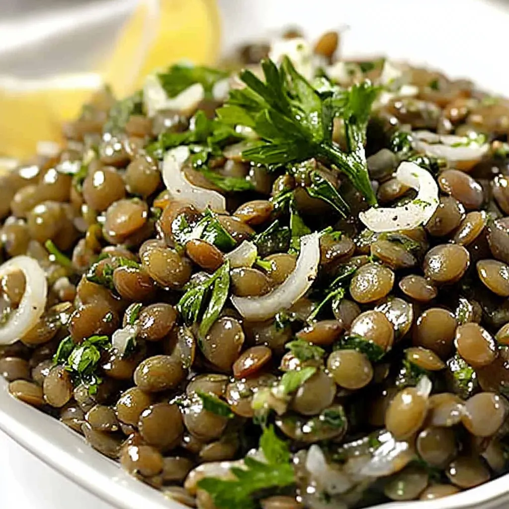 Herby Lemony French Lentil Salad