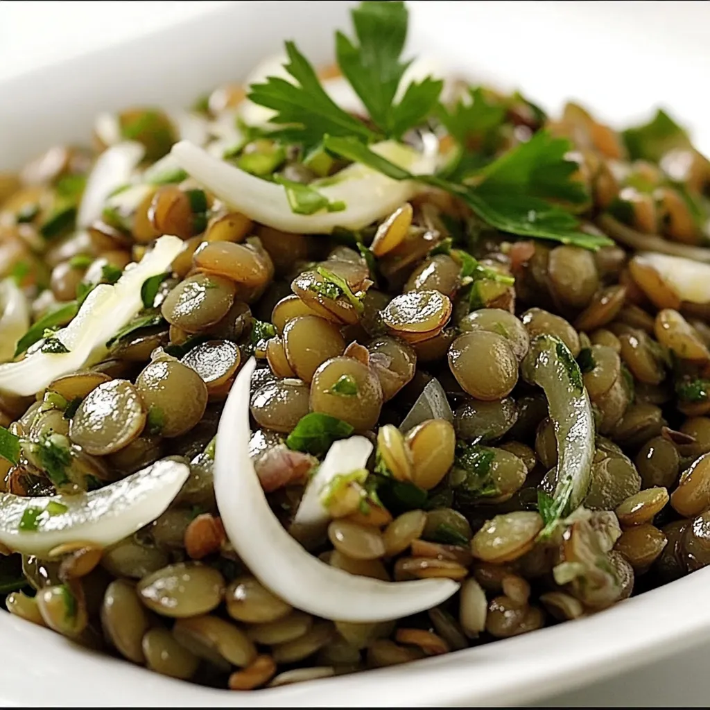 Herby Lemony French Lentil Salad
