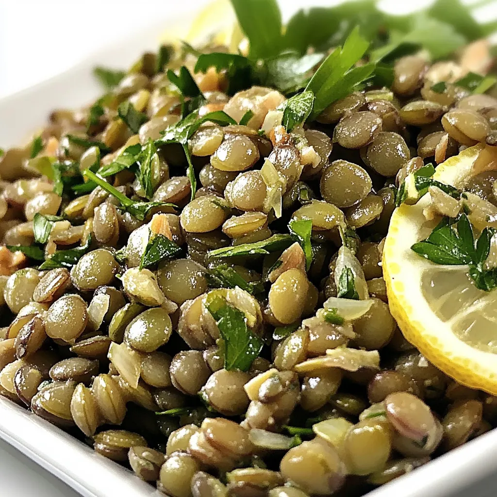 Herby Lemony French Lentil Salad