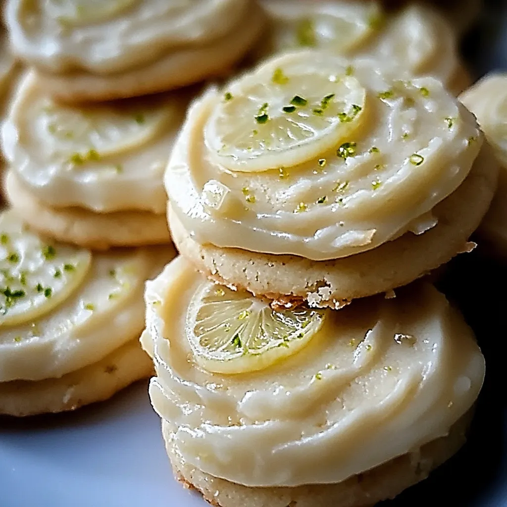 Key Lime Shortbread Cookies