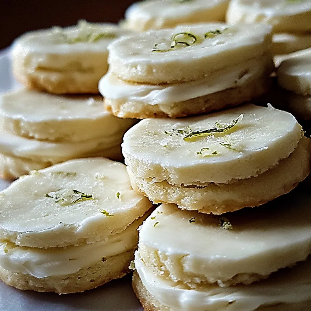 Key Lime Shortbread Cookies