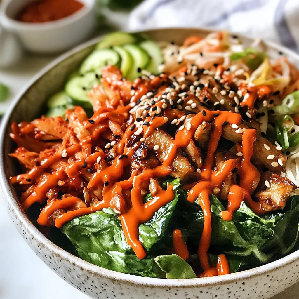 Korean Inspired Vegan Bibimbap Bowl