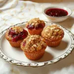 Leftover Cranberry Sauce Muffins
