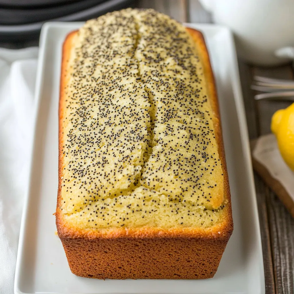 Lemon Poppy Seed Loaf Cake