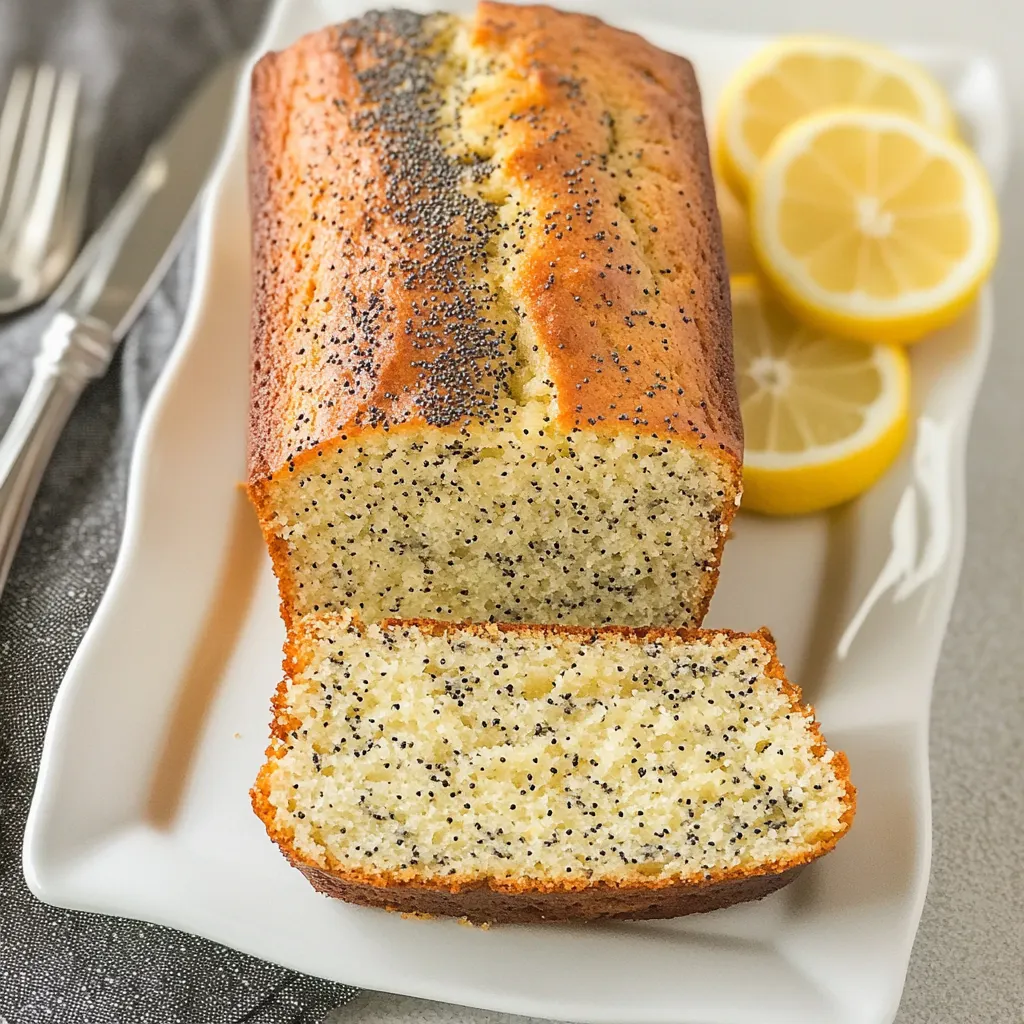 Lemon Poppy Seed Loaf Cake