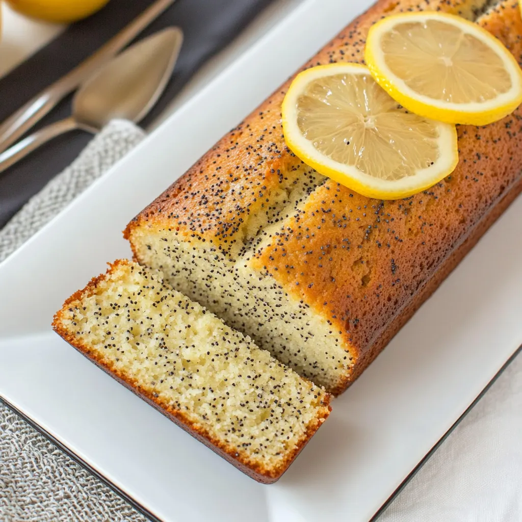 Lemon Poppy Seed Loaf Cake