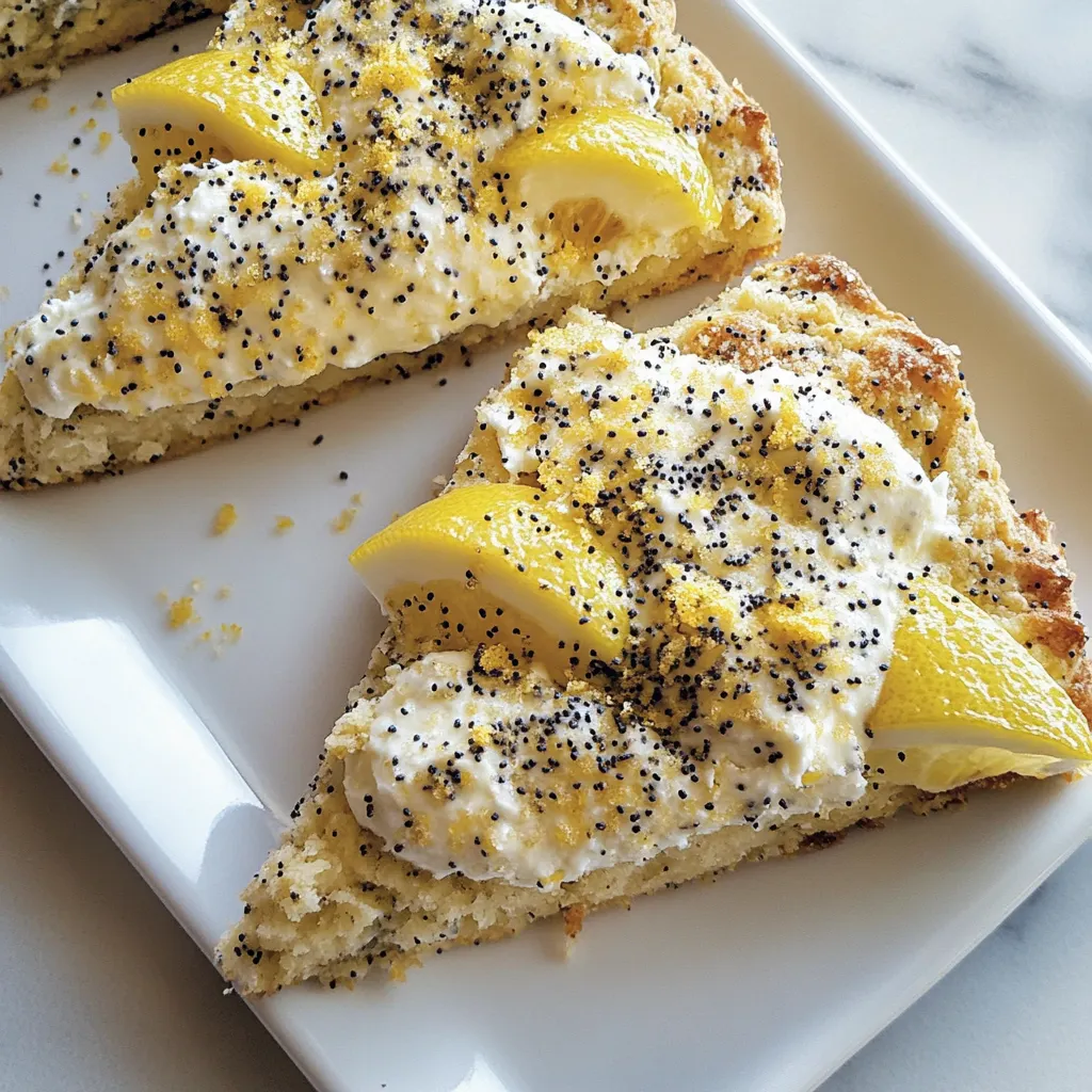 Lemon Ricotta Poppy Seed Scones