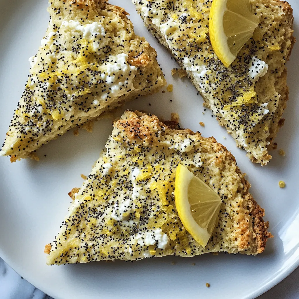 Lemon Ricotta Poppy Seed Scones