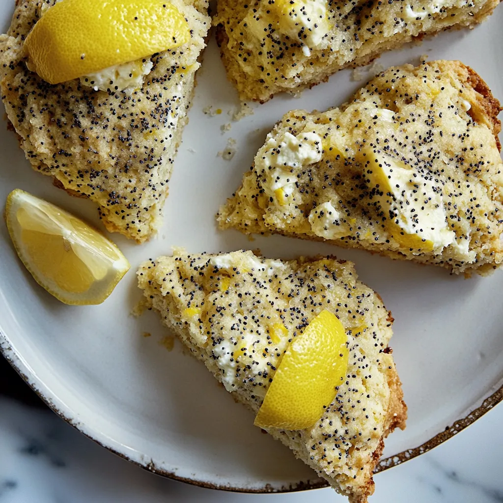 Lemon Ricotta Poppy Seed Scones