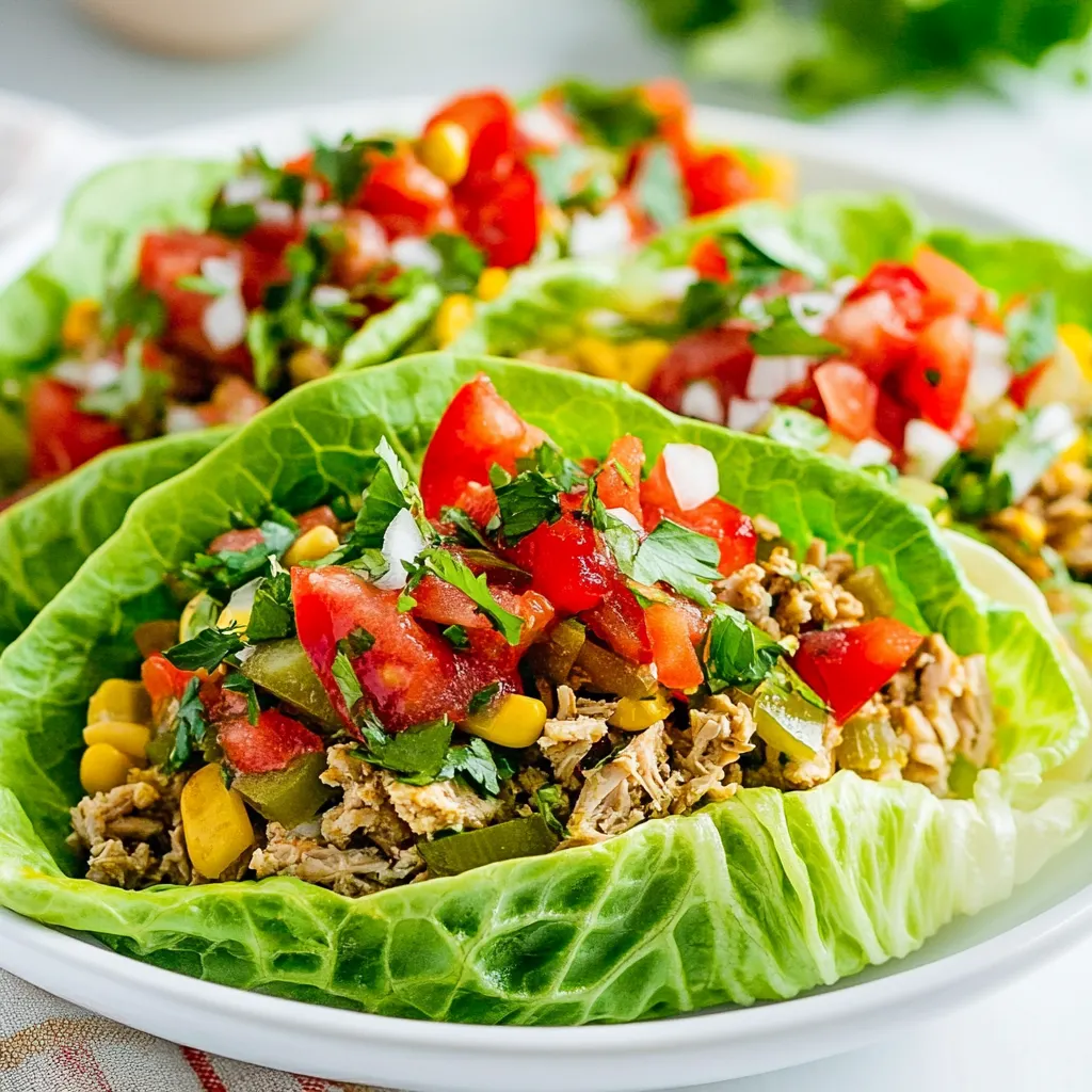 Lettuce Wrap Turkey Tacos