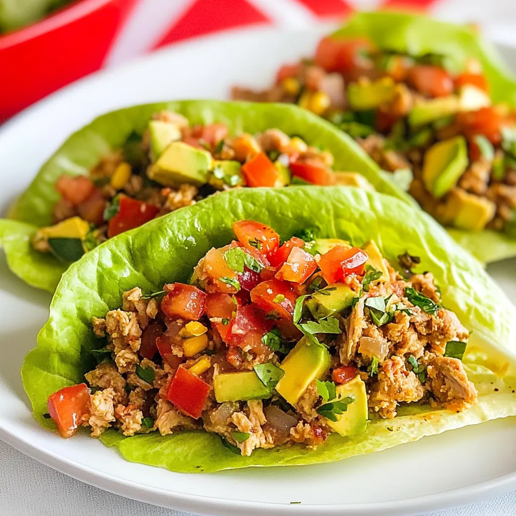 Lettuce Wrap Turkey Tacos