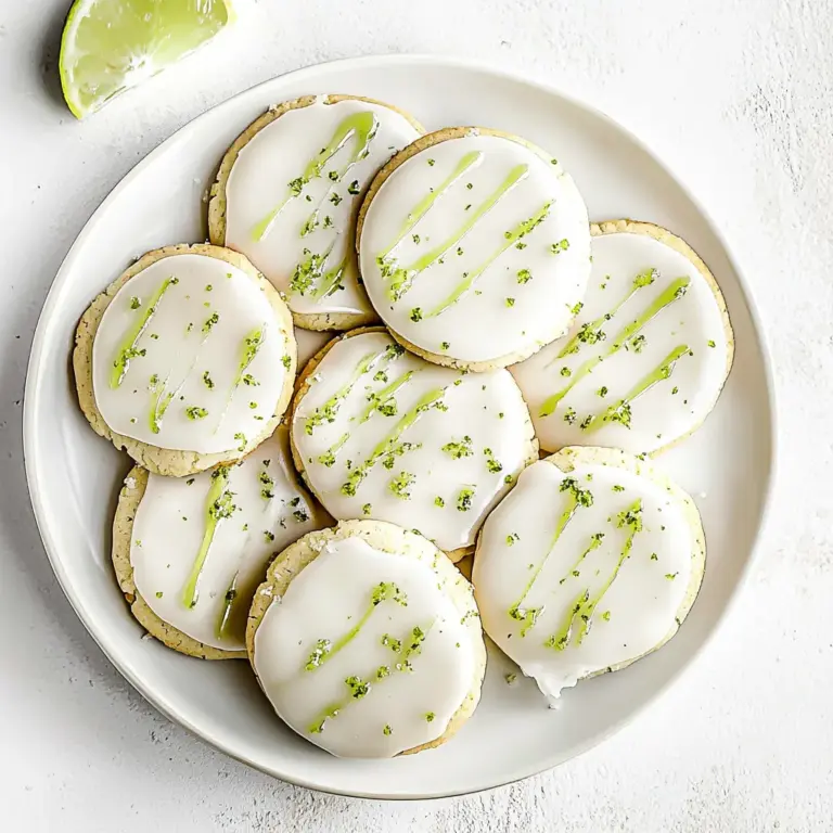Lime Glazed Sugar Cookies