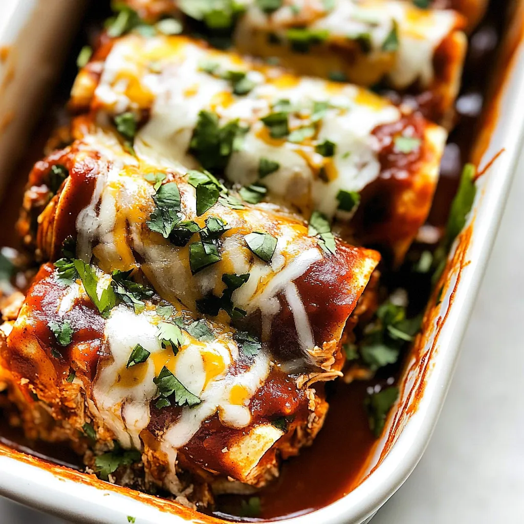 Low Carb Chicken Enchilada Roll Ups