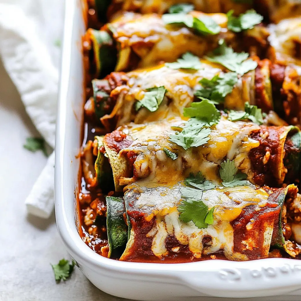Low Carb Chicken Enchilada Roll Ups