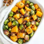 Maple Glazed Butternut Squash and Brussels Sprouts