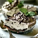 Mint Chocolate No Bake Cheesecake