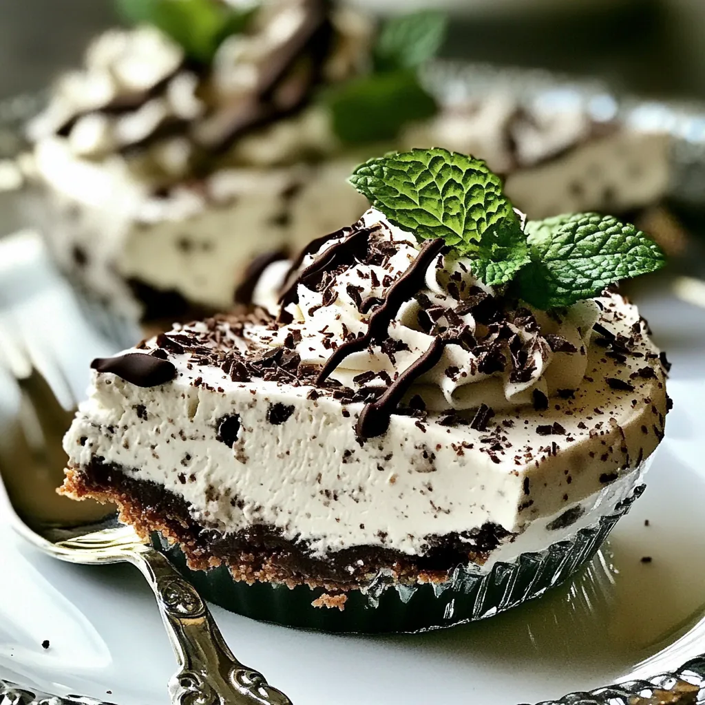 Mint Chocolate No Bake Cheesecake
