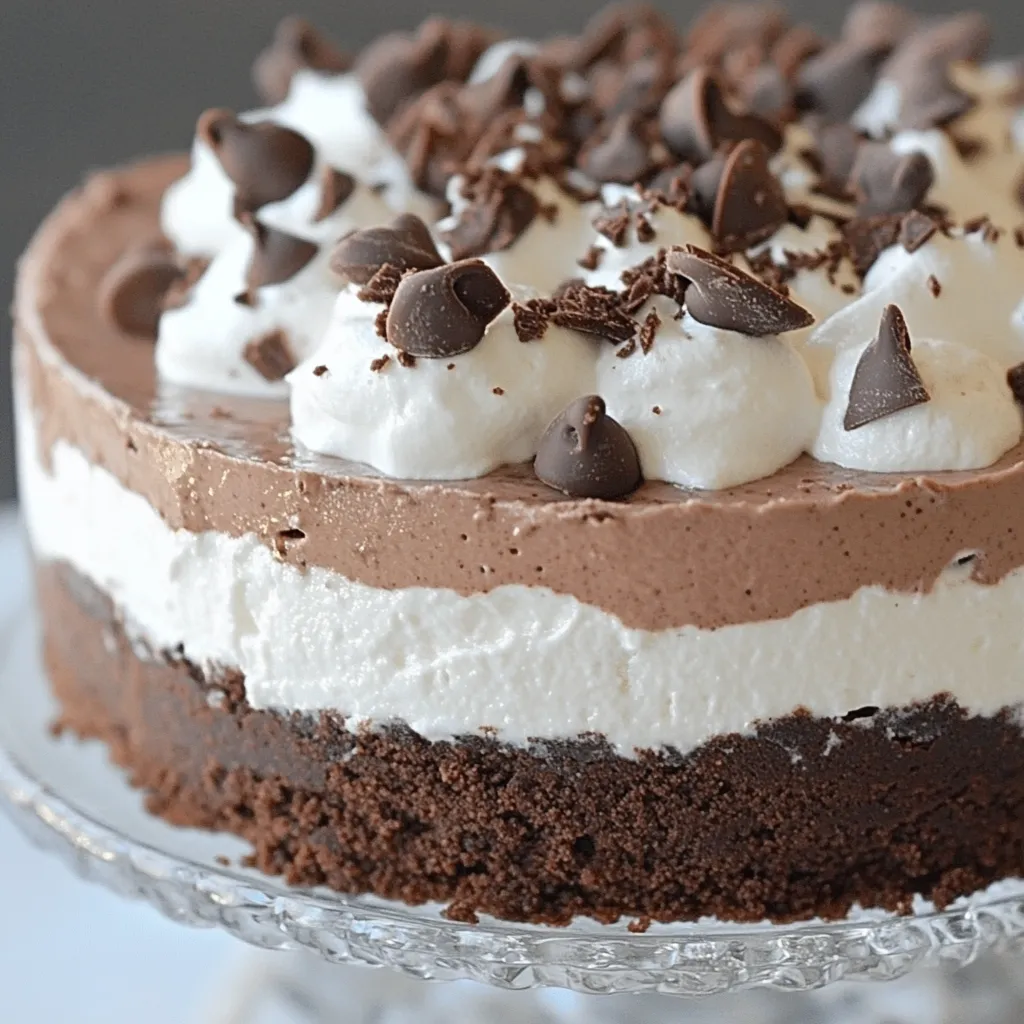 No Bake Brownie Batter Cheesecake