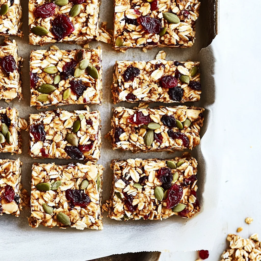No Bake Peanut Butter Granola Bars