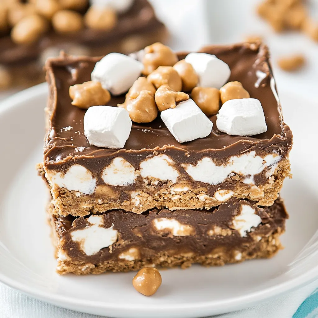 No Bake S'mores Peanut Butter Bars