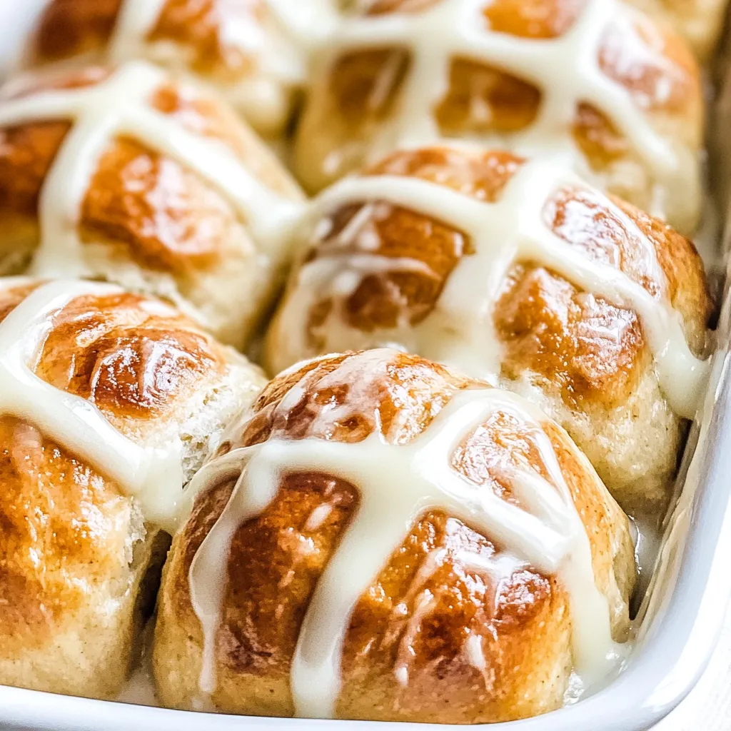No Knead Hot Cross Buns