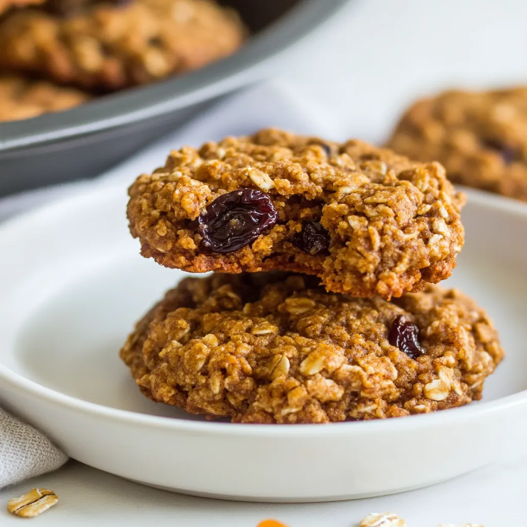 Oatmeal Apple Raisin Breakfast Cookies