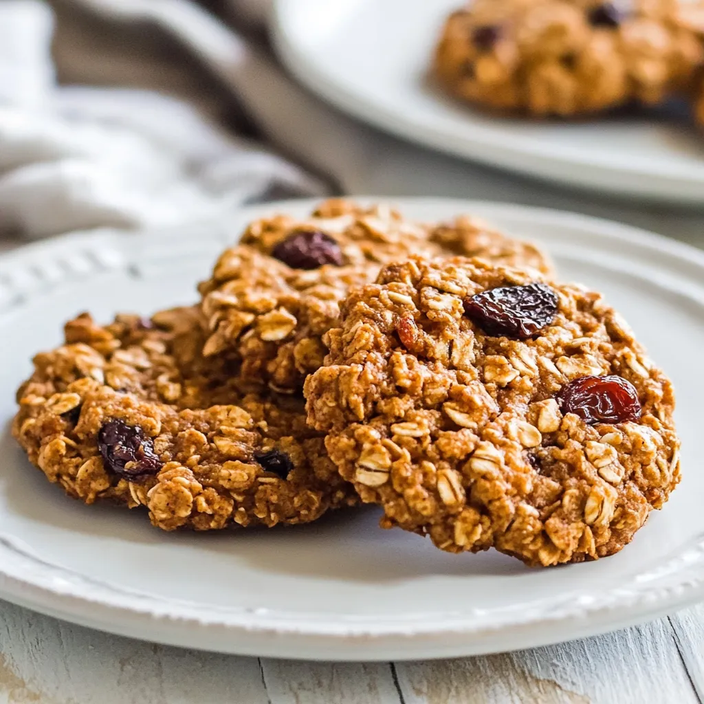 Oatmeal Apple Raisin Breakfast Cookies