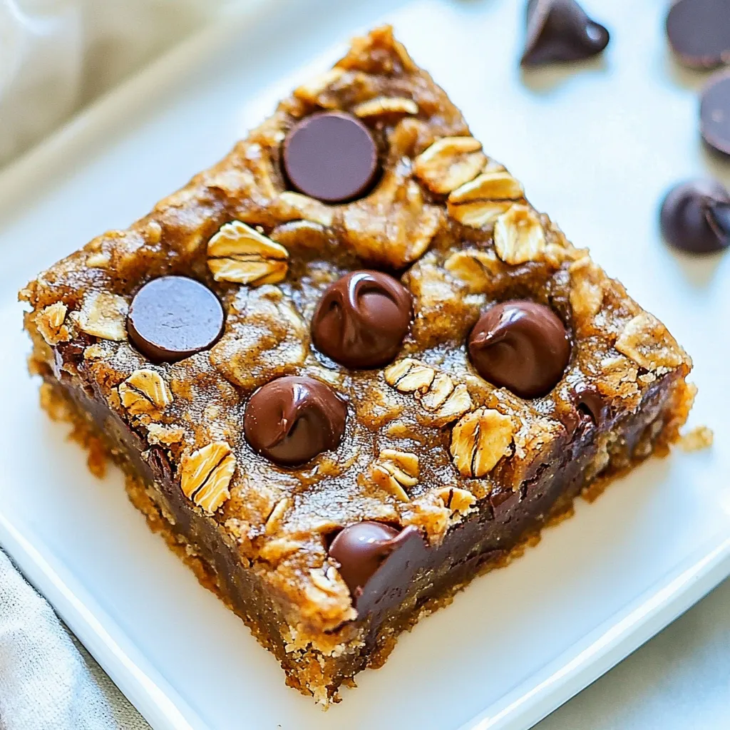 Oatmeal Chocolate Chip Bars