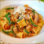 Pappardelle with Chicken and Mushroom Ragu