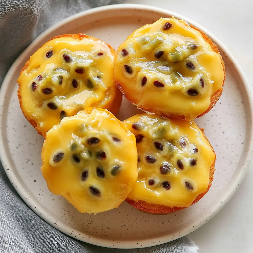 Passionfruit Pound Cake Muffins