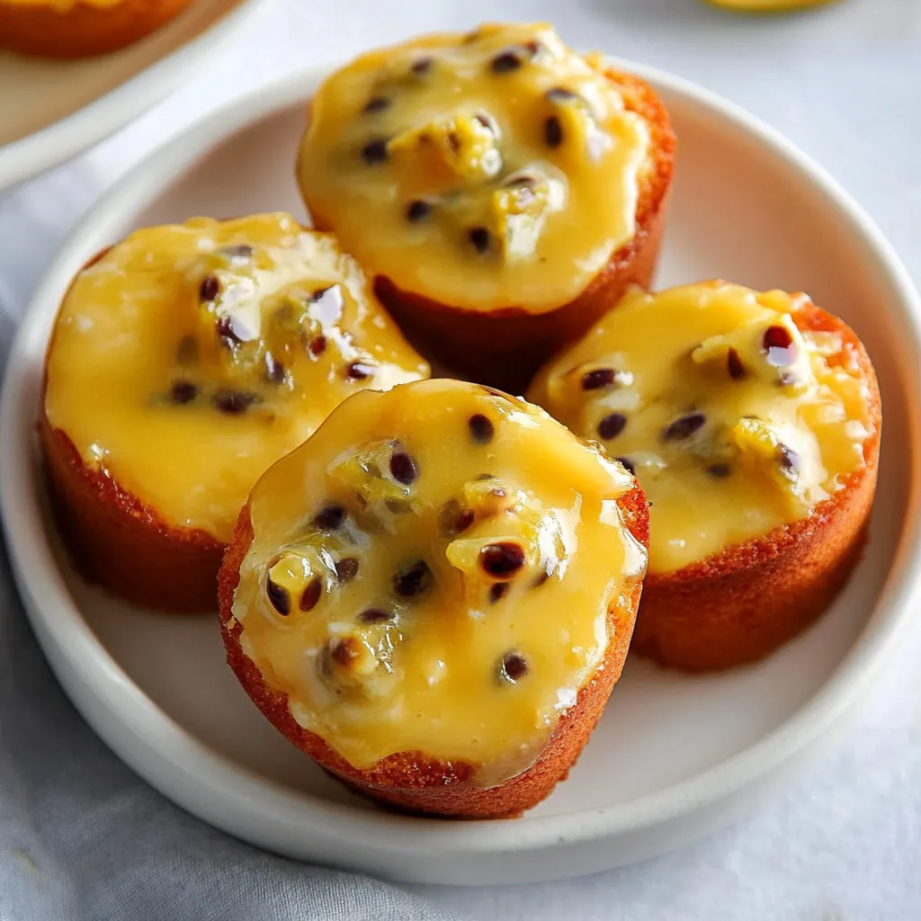Passionfruit Pound Cake Muffins