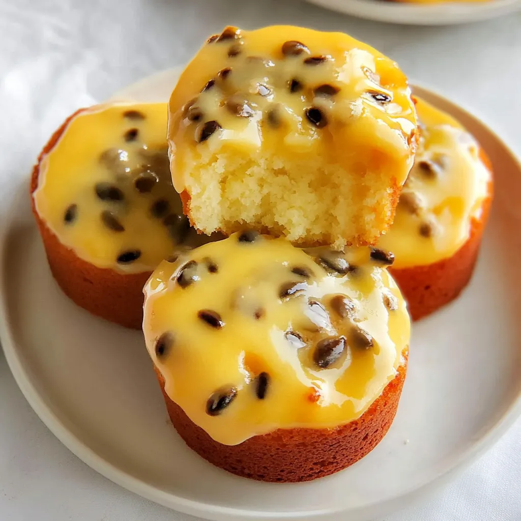Passionfruit Pound Cake Muffins