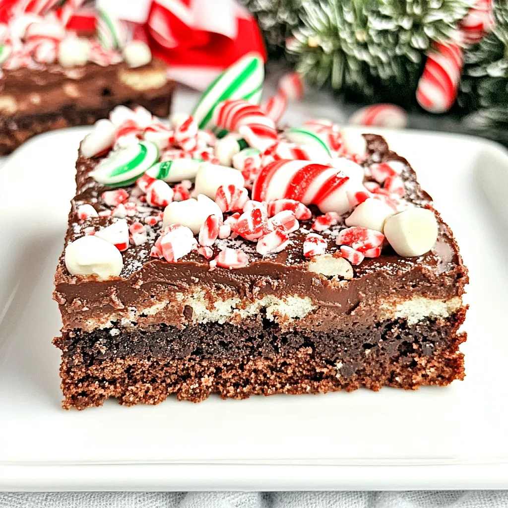 Peppermint Chocolate Cake Mix Bars
