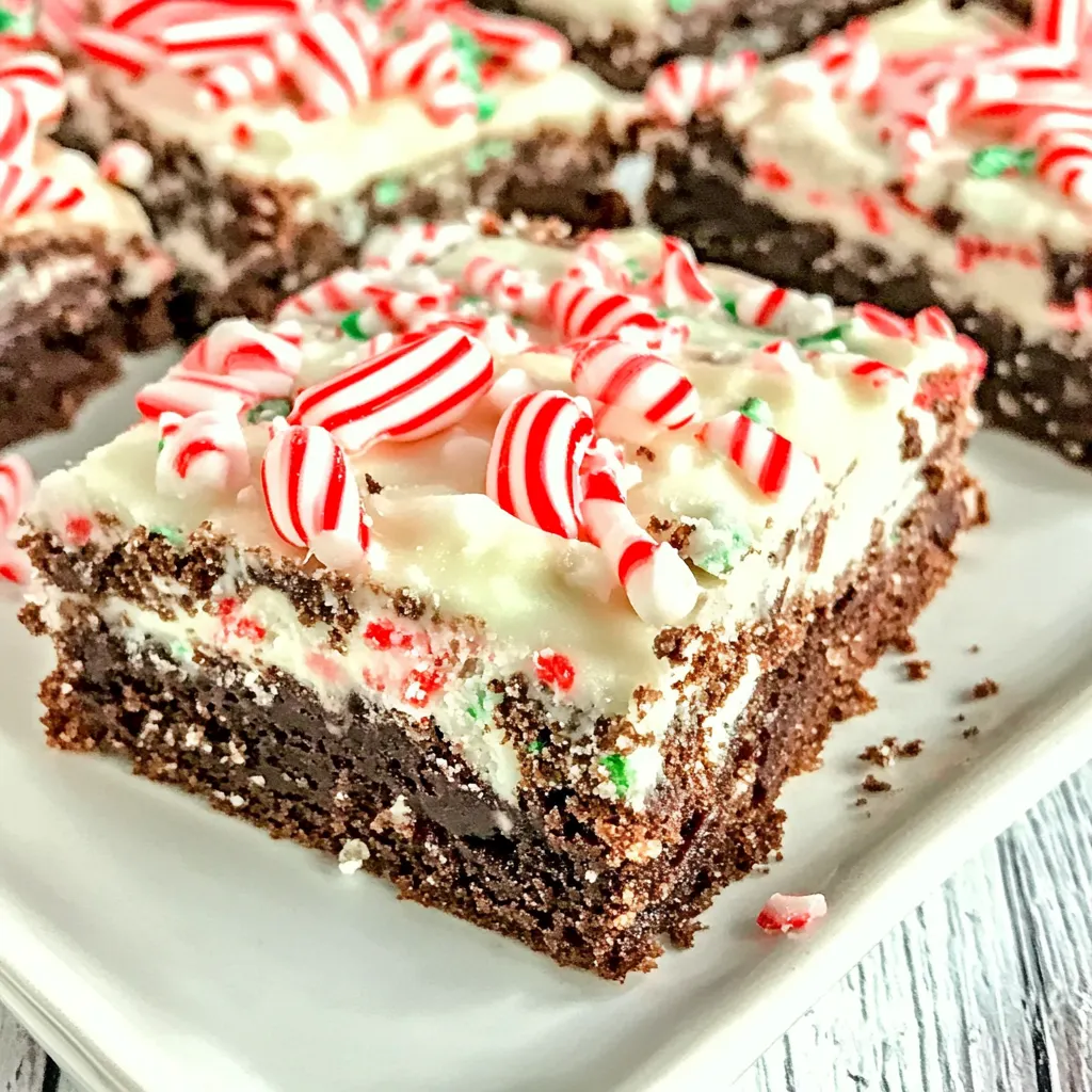 Peppermint Chocolate Cake Mix Bars