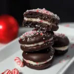 Peppermint Chocolate Sandwich Cookies
