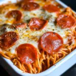 Pizza Spaghetti Casserole